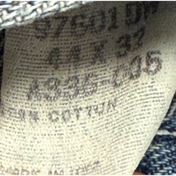 Wrangler Hero Jeans Mens 44X32 Blue Relaxed Fit Straight Dark Wash Workwear NWT - Picture 7 of 10